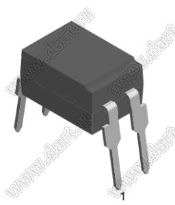 SFH618A-5X016 (DIP-4) оптрон транзисторный; Vr in (max)=6В; Tраб. -55...+100°C; CTR=250...500%