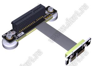 R12SL-FL-PA2 кабель удлинительный, PCIe x4 NVMe SSD, LAN, USB карты, расширение, с поворотом на 90 градусов; длина кабеля от 3 до 100см