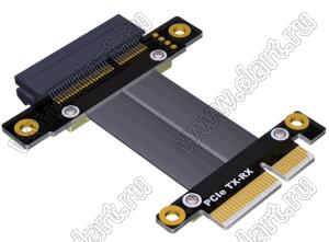 R22NF кабель-перемычка PCI Express x4 для подключения платы к плате, разъем Edge Card, разъем-разъем, замена сигнала Tx-Rx; длина кабеля от 3 до 100см