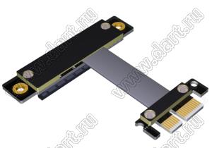 R12SR кабель удлинительный, PCIe x4 NVMe SSD, LAN, USB карты, расширение, с поворотом на 270 градусов; длина кабеля от 3 до 100см