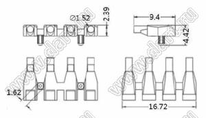 LGPG20-16 cветовод; поликарбонат (UL); прозрачный