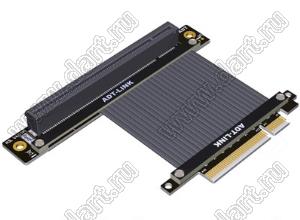 R83SL 4.0 адаптер PCIe 4.0 x8 на x16 для расширения графических видеокарт, вертикальный прямоугольный; длина кабеля от 5 до 100см