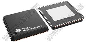 TPS65987DDJRSHR (VQFN-56) микросхема контроллер USB Type-C® и USB PD со встроенными переключателями питания для устройств Thunderbolt 3; Pd=500мВт; ±10%; корпус SMA; Uпит.=3,14... 3,45В; Tраб. -10...+75°C