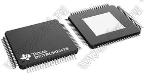 V62/10604-01XE (HTQFP-80) микросхема полноформатная компонентная система передачи видео/компьютерной графики с избыточной дискретизацией с тремя 11-битными ЦАП, вводом данных CGMS; Uпит.=1,65...3,6В; Tраб. -40...+85°C