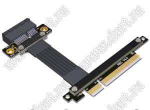 R81SF 4.0 кабель удлинительный PCIe 4.0 x8 на x1 для расширения графических видеокарт; длина кабеля от 5 до 100см