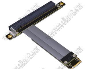 R43SF адаптер-удлинитель M.2 NVMe - PCI Express x16 для графики графического процессора видеокарты; длина кабеля от 10 до 100см