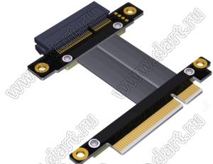 R82SF кабель удлинительный PCIe x8 на x4 для расширения графических видеокарт, вертикальный; длина кабеля от 5 до 100см