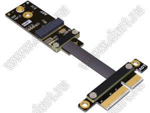 R25SF адаптер PCIe x4 Edge к слоту M.2 WiFi Кабель для расширения ключа WiFi M.2 AE; длина кабеля от 10 до 100см