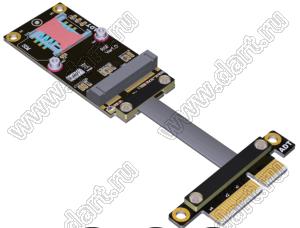 R26SF адаптер PCIe x4 Edge к слоту mPCIe Кабель для расширения SSD NVMe; длина кабеля от 10 до 100см
