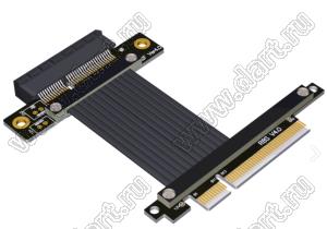 R82SF 4.0 кабель удлинительный PCIe 4.0 x8 на x4 для расширения графических видеокарт; длина кабеля от 5 до 100см