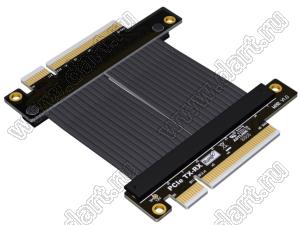 M88AB кабель-перемычка PCIe x8, гибкий, складной, Goldfinger к Goldfinger, замена сигналов Tx на Rx; длина кабеля от 3 до 100см