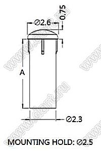 LGPG77-2I.1 световод; A=21,10мм; поликарбонат (UL); прозрачный