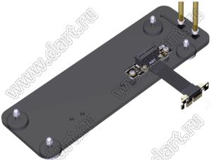 R11SL-TL-PA4 4.0 кабель-перемычка PCIe 4.0x1, двойной прямоугольный, для аудио, беспроводной локальной сети, USB-карт, включая основание магнитных ножек; длина кабеля от 3 до 100см