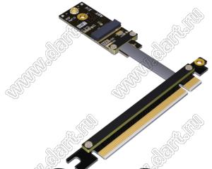 R35SF адаптер PCIe x16 Edge к слоту M.2 WiFi, для расширения ключа WiFi M.2 AE; длина кабеля от 10 до 100см
