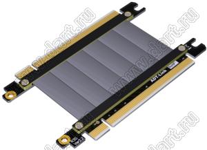 R33SS кабель-перемычка PCI Express x16 для подключения платы к плате, разъем Edge Card, сборки плоского кабеля для PCI Express, от Goldfinger к Goldfinger, прямое расширение Tx к Tx; длина кабеля от 3 до 100см
