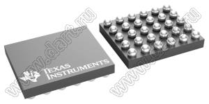 BQ24251YFFT (DSBGA-30) микросхема литий-ионное зарядное устройство с поддержкой USB и микросхемой управления питанием; Uвх=10,5В (max.); Tраб. -40...+85°C; Uвх абс.=22В (max.)