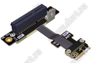 R52SL-5CM переходник-удлинитель M.2 Key AE на PCIe x4; длина кабеля от 5см