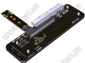 R43SG адаптер PCIe x16 - M.2 NVMe для eGPU, переход от PCIe x4 Edge к разъему PCIe x16; длина кабеля от 25 до 50см