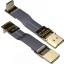 HAC-MM-20PC2A1 кабель удлинительный плоский HDMI 2.0 от A-типа до C-типа «папа/гнездо», разрешение до 4K при 60 Гц; длина кабеля от 3 до 200см