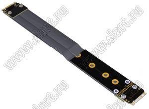 R44SS кабель-перемычка M.2 NVMe для подключения платы к плате, разъем Edge Card,от Goldfinger к Goldfinger, от Tx к Tx, прямое расширение; длина кабеля от 3 до 100см