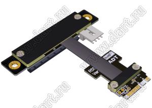 R52SR переходник-удлинитель M.2 Key AE на PCIe x4; длина кабеля от 150 мм