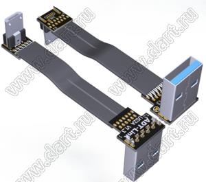 USW2-MM-13PW3RS2A кабель удлинительный плоский USB 2.0 Type-A с разъемом Micro-B; длина кабеля от 3 до 300см