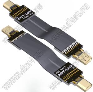 HDD-MF-20PD4D4 кабель удлинительный HDMI 2.0 D-тип - плоский кабель D-тип «папа/мама», разрешение до 4K при 60 Гц; длина кабеля от 3 до 200см