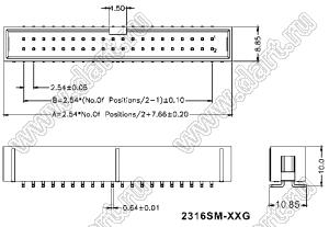 2316SM-xxG (BH-xxSMD, DS1013-xxMSX, IDC-xxMS) серия