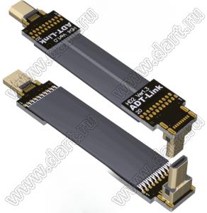 HDD-MF-20PD4D2 кабель удлинительный HDMI 2.0 D-тип - плоский кабель D-тип «папа/мама», разрешение до 4K при 60 Гц; длина кабеля от 3 до 200см