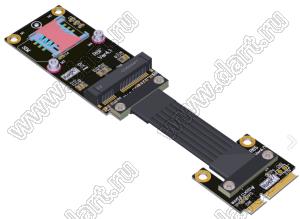 R66SF 4.0 кабель удлинительный mPCIe (mini PCI-E); длина кабеля от 5 до 100см