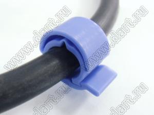 WAK-1 зажим кабеля диаметром 7 мм; нейлон-66 (UL); синий/натуральный