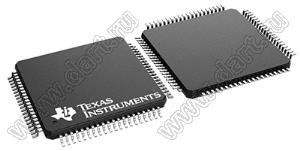 DP83849IFVSX/NOPB (TQFP-80) микросхема два промышленных температурных двухпортовых трансивера физического уровня Ethernet PHYTER™ с поддержкой оптоволокна и гибкой коммутацией портов, 10/100 Мбит/с; Uпит.=3,0…3,6В; Tраб. -40...+85°C