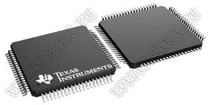 DP83849IVSX/NOPB (TQFP-80) микросхема два промышленных температурных двухпортовых трансивера физического уровня Ethernet PHYTER™ с гибкой коммутацией портов, 10/100 Мбит/с; Uпит.=3,0…3,6В; Tраб. -40...+85°C