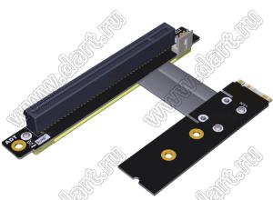 R43UL адаптер-удлинитель M.2 NVMe - PCI Express x16 для графических видеокарт с графическим процессором; длина кабеля от 10 до 100см