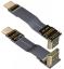 HAC-MM-20PC1A2 кабель удлинительный плоский HDMI 2.0 от A-типа до C-типа «папа/гнездо», разрешение до 4K при 60 Гц; длина кабеля от 3 до 200см