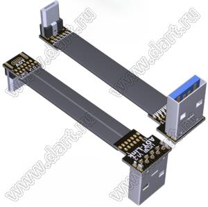 USW2-MM-13PW3S3R кабель удлинительный плоский USB 2.0 Type-A с разъемом Micro-B; длина кабеля от 3 до 300см