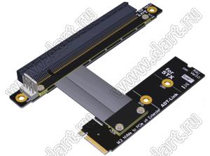 R43UF адаптер-удлинитель M.2 NVMe - PCI Express x16 для графических видеокарт с графическим процессором; длина кабеля от 10 до 100см