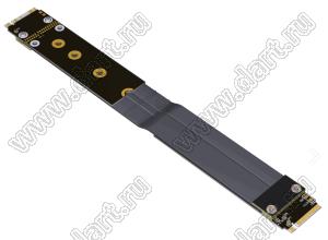 R44BB кабель-перемычка M.2 NVMe для подключения платы к плате, разъем Edge Card, от Goldfinger к Goldfinger, расширение обмена Tx на Rx; длина кабеля от 3 до 100см