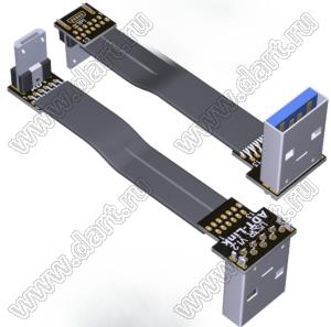 USW2-MM-13PW3RS3R кабель удлинительный плоский USB 2.0 Type-A с разъемом Micro-B; длина кабеля от 3 до 300см