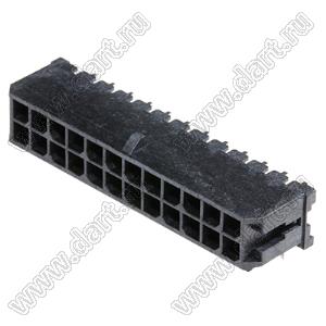 MOLEX 43045-2401 вилка на плату двухрядная угловая; шаг 3,0мм; P 3,00мм; 2x12-конт.