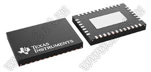 TPS25750DRJKR (WQFN-38) микросхема USB Type-C® и USB PD контроллер со встроенными переключателями питания, оптимизированными для применения в системах электроснабжения; Pd=500мВт; ±10%; корпус SMA; Uпит.=3,0…3,6В; Tраб. -40...+125°C