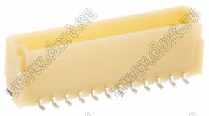 A1001-SMT-12A (BM12B-SRSS-TB) вилка SMD вертикальная на плату; шаг 1,0мм; шаг 1,00мм; 12-конт.