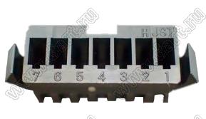 SMP-07V-BC корпус розетки на провод; 7-конт.; цвет черный