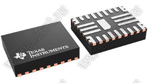 TPS25850QRPQRQ1 (VQFNHR-25) микросхема два USB-конвертер зарядного порта Type-C® с низким EMI, термическим управлением и лимитом программируемого тока, 3 A, 2.2 МГц; Pd=500мВт; ±10%; корпус SMA; Uпит.=5,5…26В; Tраб. -40...+125°C