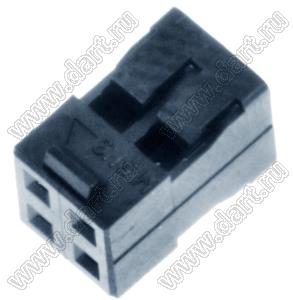 Molex Milli-Grid™ 51110-0460 корпус разъема на провод без ключа и с защелкой; шаг 2,00мм; P 2,00мм; 4-конт.
