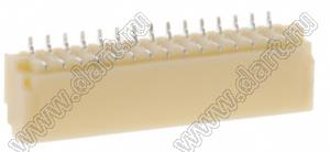 A1001-SMT-15AW (SM15B-SRSS-TB) вилка SMD горизонтальная на плату; шаг 1,0мм; шаг 1,00мм; 15-конт.