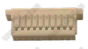 A1001-10Y (1.0-10Y, SHR-10V-S-B) корпус розетки на кабель; шаг 1,0мм; шаг 1,00мм; 10-конт.
