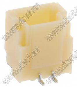 A1001-SMT-02A (BM02B-SRSS-TB) вилка SMD вертикальная на плату; шаг 1,0мм; шаг 1,00мм; 2-конт.