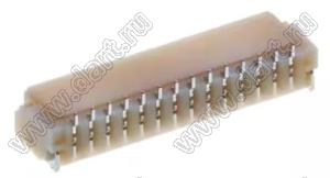 A1001-SMT-14A (BM14B-SRSS-TB) вилка SMD вертикальная на плату; шаг 1,0мм; шаг 1,00мм; 14-конт.