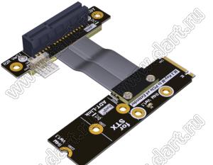 R42MR адаптер-удлинитель M.2 NVMe - PCI Express x4 для графических видеокарт с графическим процессором; длина кабеля от 3 до 100см